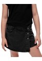 Falda Short Denim Negra Niña Azul de Gef