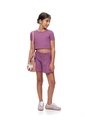 Camiseta Regular Corta Morada Niña Purpura de Gef