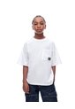Camiseta Oversize Algodón Blanca Niño Blanco de Gef