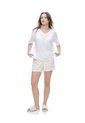 Short Blanco Estampado Mujer Blanco de Gef