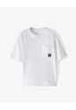 Camiseta Oversize Algodón Blanca Niño Blanco de Gef