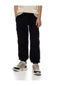 Jogger Regular Algodón Negro Niño Negro de Gef