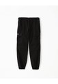 Jogger Regular Algodón Negro Niño Negro de Gef