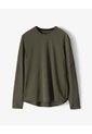 Camiseta Regular Manga Larga Taupe Estampado Hombre Marron Claro de Gef