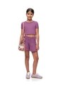 Short Tiro Alto Morado Niña Purpura de Gef