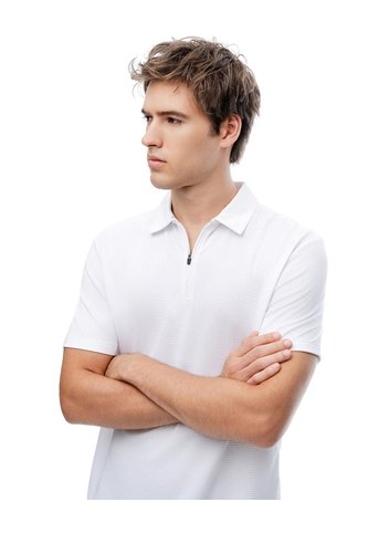 Polo Deportiva Secado Rápido Blanca Hombre Blanco Gef