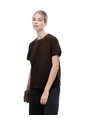 Camiseta Regular Algodón Chocolate Mujer Chocolate de Gef
