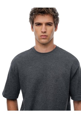 Camiseta Regular Manga Corta Gris Ada Hombre Gris Gef