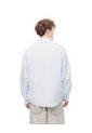 Camisa Manga Larga Regular Algodón Azul Hombre Azul de Gef