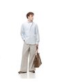 Camisa Manga Larga Regular Algodón Azul Hombre Azul de Gef