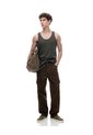 Camisilla Slim Algodón Verde Oliva Hombre Verde de Gef