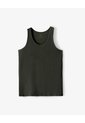 Camisilla Slim Algodón Verde Oliva Hombre Verde de Gef