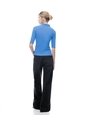Polo Slim Tejido De Punto Algodón Azul Mujer Azul de Gef