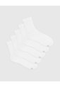 Medias Niño Largas Algodón Pack X5 Blancas Blanco de Gef