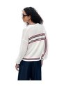 Suéter Regular Rayas Blanco Mujer Blanco de Gef