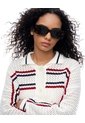 Suéter Regular Rayas Blanco Mujer Blanco de Gef