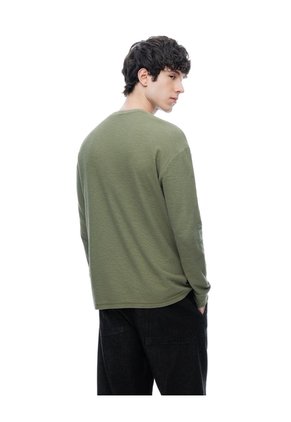 Camibuzo Regular Algodón Oliva Hombre Verde