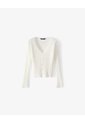 Suéter Slim Rib Blanco Mujer Blanco de Gef