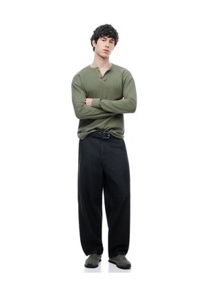 Camibuzo Regular Algodón Oliva Hombre Verde