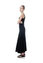 Vestido Largo Negro Mujer Negro de Gef