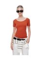 Camiseta Regular Uso 2 En 1 Naranja Mujer Naranja de Gef