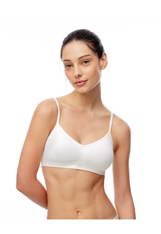 Top Soporte Medio Seamless Blanco Mujer Blanco Gef