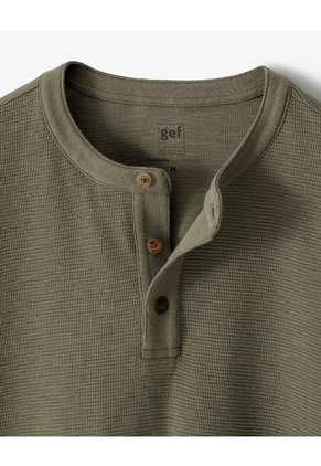 Camibuzo Regular Algodón Oliva Hombre Verde