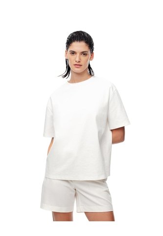 Camiseta Oversize Blanca Mujer Blanco Gef