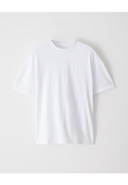Camiseta Regular Algodón Blanca Hombre Blanco