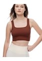Top Deportivo Soporte Medio Seamless Uso 2 En 1 Café Mujer Cafe de Gef