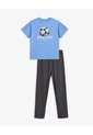 Pijama Regular Manga Corta Azul Niño Azul de Gef