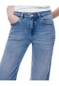 Jean Regular Tiro Alto índigo Medio Mujer Azul de Gef