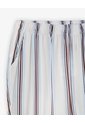 Pantalón Relaxed Tiro Medio Azul Rayas Mujer Azul de Gef