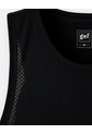 Camisilla Deportiva Antibacterial Negra Hombre Negro de Gef