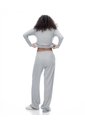 Pantalón Regular Tiro Medio Gris Mujer Gris de Gef