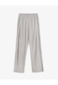 Pantalón Regular Tiro Medio Gris Mujer Gris de Gef