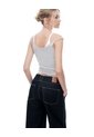 Jean Wide Leg Tiro Medio índigo Osc Mujer Azul de Gef