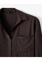 Camisa Regular Chocolate Mujer Chocolate de Gef
