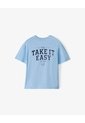 Camiseta Manga Corta Regular Estampado Azul Claro Hombre Azul de Gef