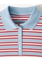 Polo Slim Tejido De Punto Rayas Mujer Azul de Gef