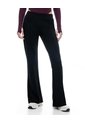 Pantalón Tiro Medio Bota Campana Negro Mujer Negro de Gef