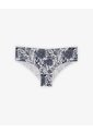 Panty Cachetero Tiro Medio Invisible Estampado Mujer Azul de Gef