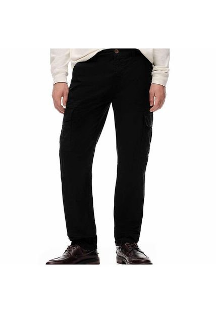 PANTALON GEF HOMBRE PARSONS CARGO NEGRO 751 Talla 36