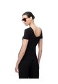 Camiseta Regular Uso 2 En 1 Negra Mujer Negro de Gef
