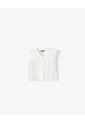 Chaleco Regular Rib Blanco Mujer Blanco de Gef