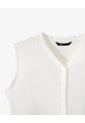 Chaleco Regular Rib Blanco Mujer Blanco de Gef