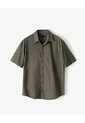 Camisa Regular Manga Corta Café Hombre Cafe de Gef