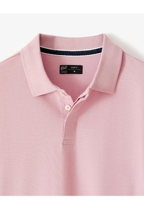 Polo Slim Palo De Rosa Hombre Rosa