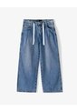 Pantalón Loose Tiro Medio índigo Niña Azul de Gef