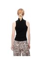 Camiseta Esqueleto Slim Tejido De Punto Negra Mujer Negro de Gef
